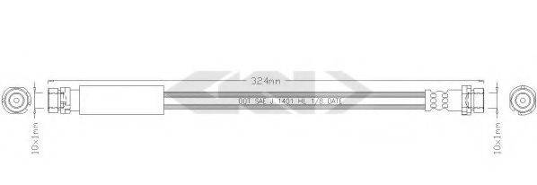 FORD 1 151 027 Гальмівний шланг
