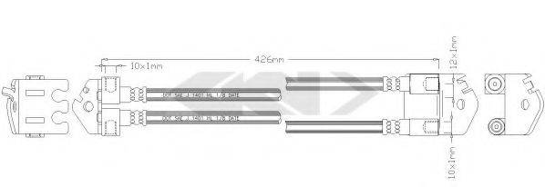 FORD YC152282DA Гальмівний шланг