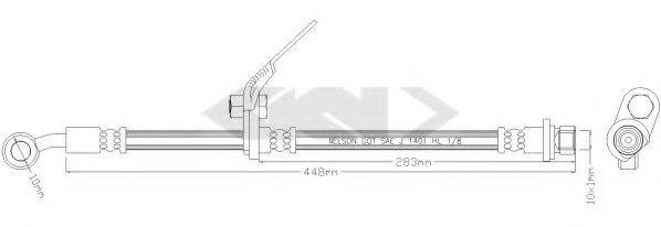HONDA 01464-SDA-A01 Гальмівний шланг