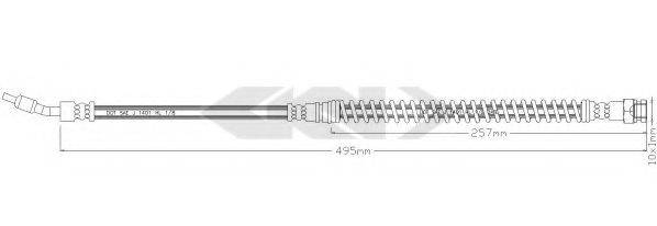 SPIDAN 340251 Гальмівний шланг