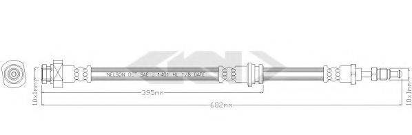SPIDAN 340334 Гальмівний шланг