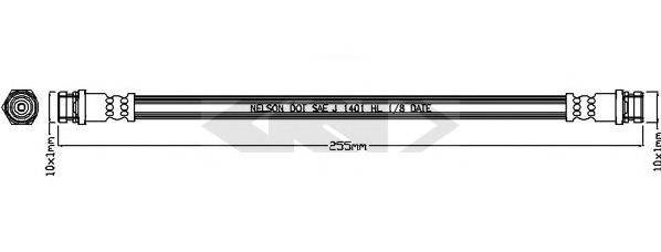 SPIDAN 340704 Гальмівний шланг
