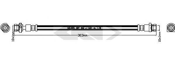 SPIDAN 340721 Гальмівний шланг