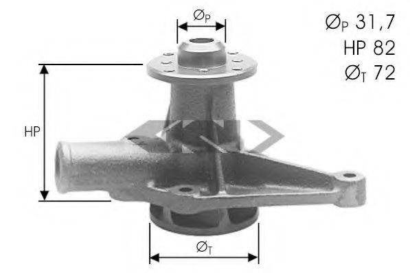 AIRTEX 1488 Водяний насос