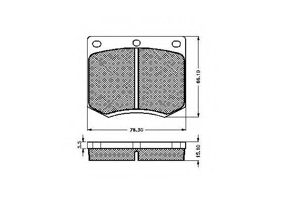 FORD 1576331 Комплект гальмівних колодок, дискове гальмо