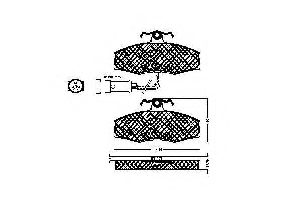 FORD 5018982 Комплект гальмівних колодок, дискове гальмо