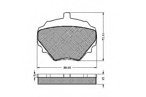 LAND ROVER SFP000270 Комплект гальмівних колодок, дискове гальмо