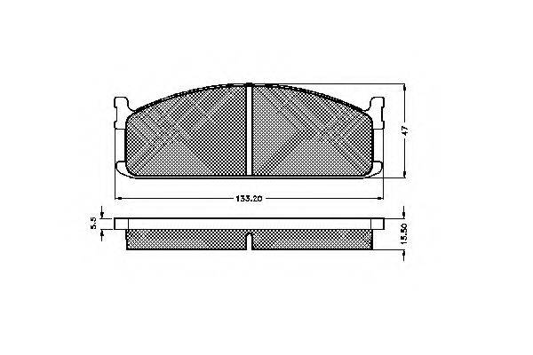 ISUZU 8-94337-743-0 Комплект гальмівних колодок, дискове гальмо