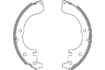 TOYOTA 04495-10041 Комплект гальмівних колодок