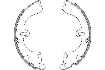 TOYOTA 0449532010 Комплект гальмівних колодок