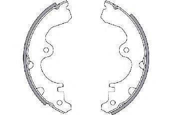 TOYOTA 04495-10080 Комплект гальмівних колодок