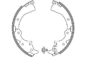 TOYOTA 0449526111 Комплект гальмівних колодок
