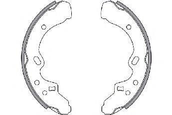 MAZDA B21626310 Комплект гальмівних колодок