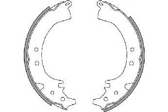TOYOTA 0449714031 Комплект гальмівних колодок