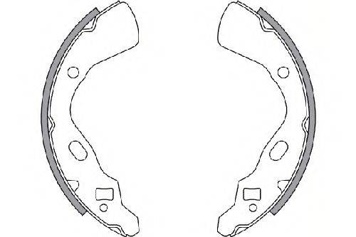 MAZDA DO0126310 Комплект гальмівних колодок