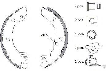 FORD 6183877 Комплект гальмівних колодок