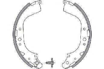 TOYOTA 0449535151 Комплект гальмівних колодок