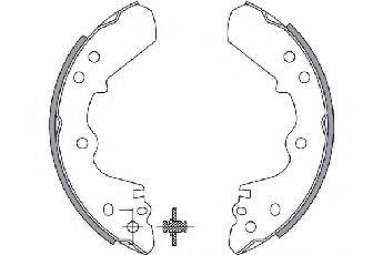 ISUZU 94479708 Комплект гальмівних колодок