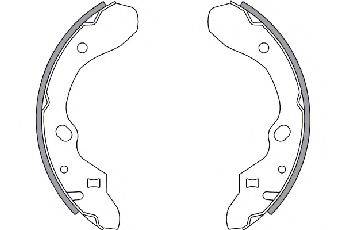 MAZDA BC1D26310 Комплект гальмівних колодок