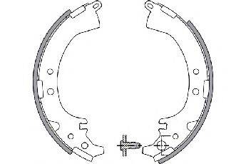 TOYOTA 0449542010 Комплект гальмівних колодок