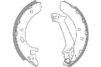 FORD 1014655 Комплект гальмівних колодок