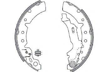 TOYOTA 0449502020 Комплект гальмівних колодок