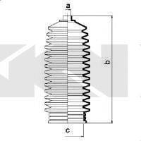 FIAT 0000009948344 Комплект пильника, рульове керування