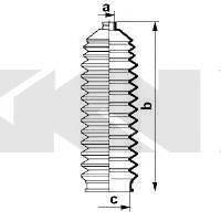 DAIHATSU 45536-87204 Комплект пильника, рульове керування