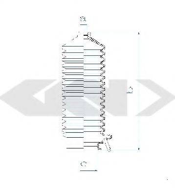 SPIDAN 83791 Пильовик, рульове управління