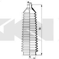 FORD 1655456 Комплект пильника, рульове керування