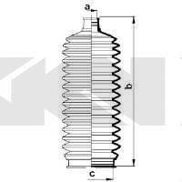 DAIHATSU 4553597202000 Комплект пильника, рульове керування