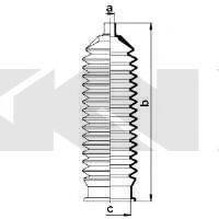 FORD 6182818 Комплект пильника, рульове керування