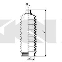 OPEL 4857183 Комплект пильника, рульове керування