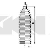 OPEL 93181234 Комплект пильника, рульове керування