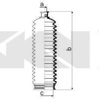 CHEVROLET 93740707 Комплект пильника, рульове керування