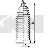 VW 7L0 422 831A Комплект пильника, рульове керування