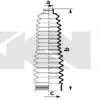 TOYOTA 45535 09020 Комплект пильника, рульове керування