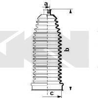 BMW 32136751026 Комплект пильника, рульове керування