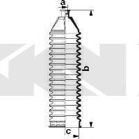 MERCEDES-BENZ 414 460 0800 Комплект пильника, рульове керування