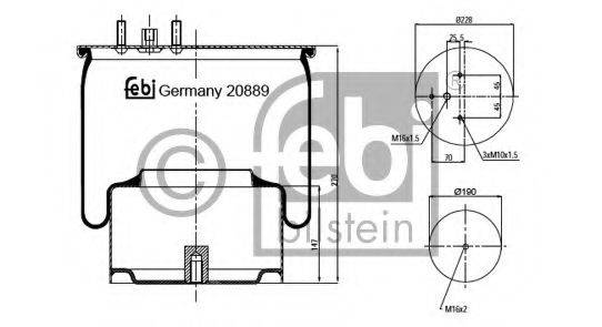 DAF 1698 434 Кожух пневматичної ресори