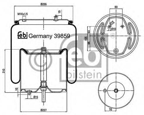 SCANIA 1 903 608 Кожух пневматичної ресори