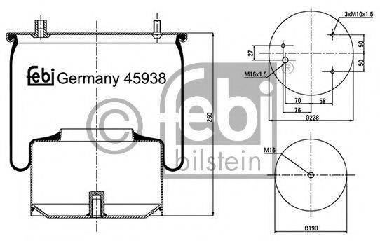 DAF 1240 503 Кожух пневматичної ресори