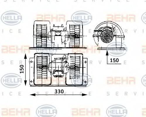 BEHR HELLA SERVICE 8EW 009 157-481