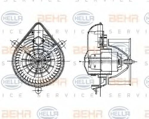 BEHR HELLA SERVICE 8EW 009 157-581