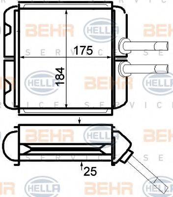 BEHR HELLA SERVICE 8FH 351 024-221