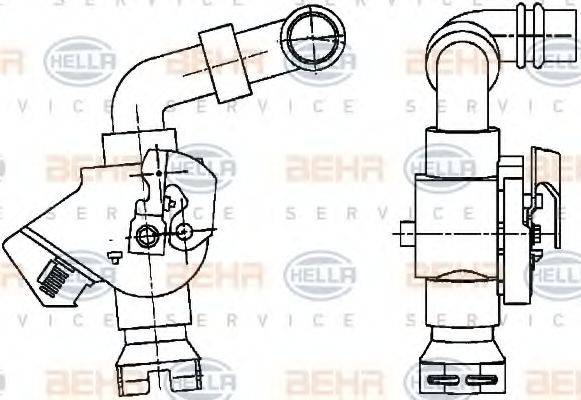 BEHR HELLA SERVICE 9XL351029071 Регулюючий клапан охолоджувальної рідини