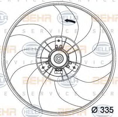 BEHR HELLA SERVICE 8EW 351 034-441
