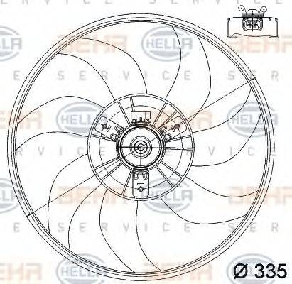 BEHR HELLA SERVICE 8EW 351 039-751