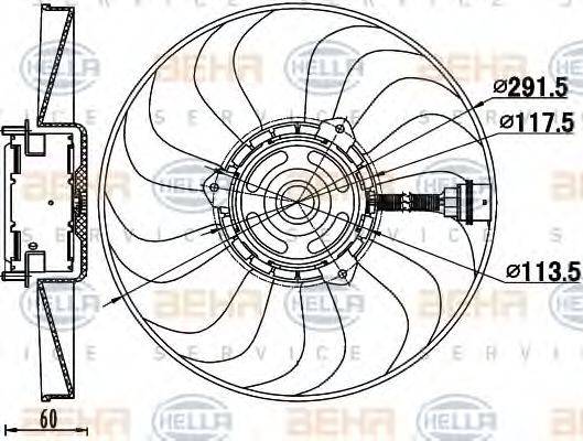 BEHR HELLA SERVICE 8EW 351 039-781
