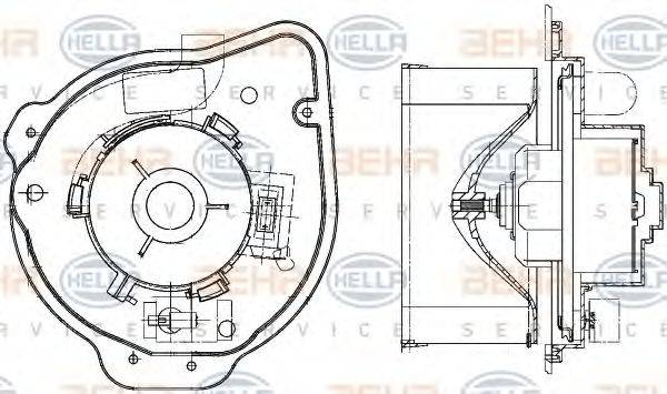 BEHR HELLA SERVICE 8EW 351 041-211